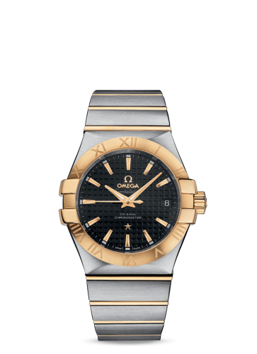 Omega Constellation Co-Axial 35 Stainless Steel / Yellow Gold / Black